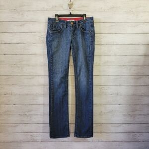 Fortune Denim Dark Wash Straight Leg Jeans Size 27